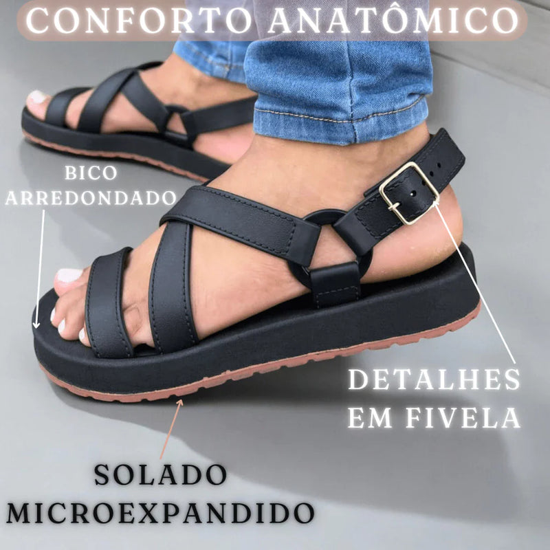 Sandália Feminina Dunas Papete Rasteira Birken Macia