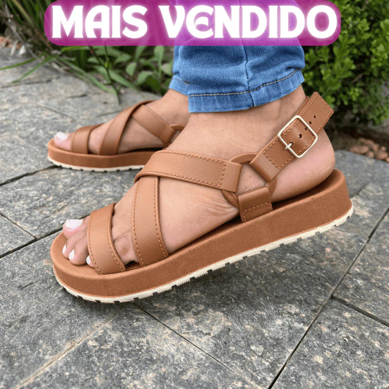 Sandália Feminina Dunas Papete Rasteira Birken Macia